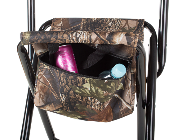 Krzesło wędkarskie z oparciem i torbą turystyczne