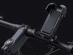 Anti-shock bicycle handlebar phone holder