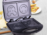 Tostadora de sándwiches con sonrisas antideslizante 750 w antiahoguantes