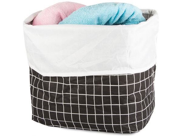 Folding basket for laundry toys large lockable