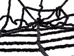 Artificial large spider web black halloween decoration