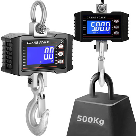 Hook-on 500Kg PESESES DE STOCKAGE A CENDRE AFFICHAGE LCD BATTERIE