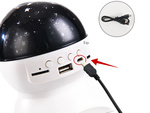 Zvaigžņu projektors nakts gaisma zvaigžņu led skaļrunis bluetooth usb projektors