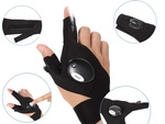 Led light gloves set right and left - workshop set