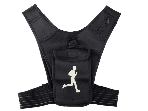 Gilet de course à pied avec réflecteur sac de sport porte-téléphone
