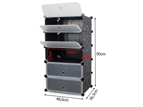 Pantof rack pantof cabinet modular 5 niveluri