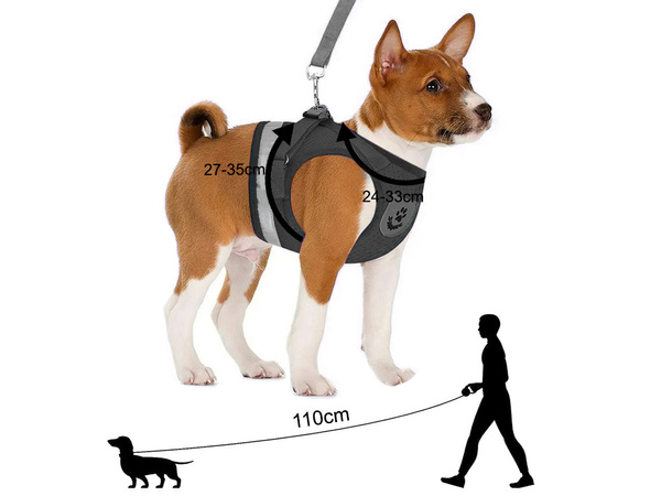 Braces pressureless walking harness for dog cat rabbit soft strong reflector s
