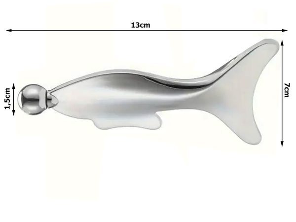 Metalinis masažuoklis plokštelė kūno kamuolys šaltas nerūdijančio plieno