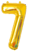 BALÓNEK ČÍSLICE 7 ZLATÝ (2000)