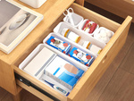Organizador de cocina para cajón de cubiertos contenedor modular plegable xxl