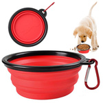 Écuelle en silicone pour chiens pliable carabinieri 400ml