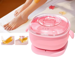 Silicone folding wax heater for body waxing