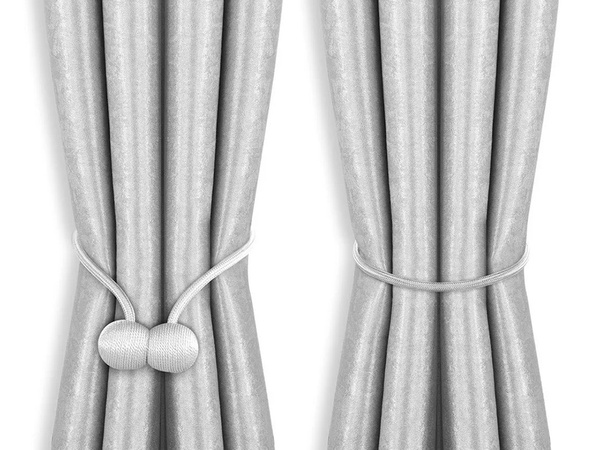 Clips decorativos para cortinas con fuerza magnética