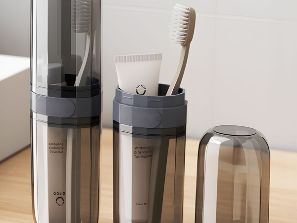 Étui pour brosse à dents et dentifrice de voyage