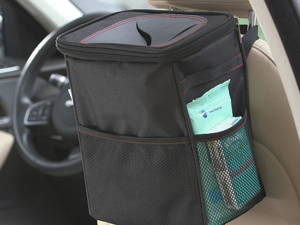 Mini organizador de cubos de basura para coche