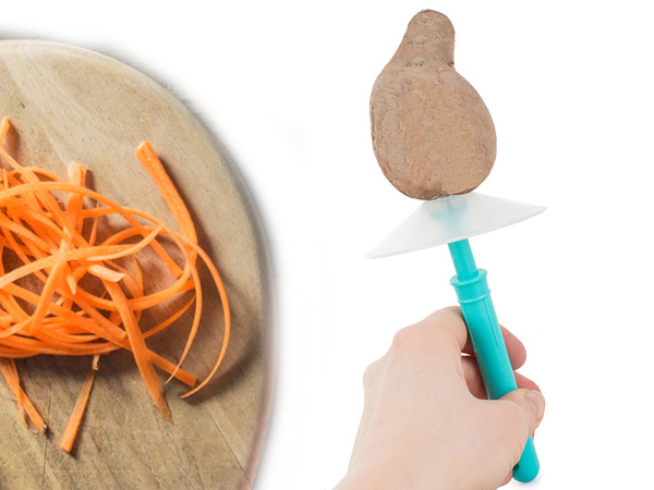 Pelador de verduras rascador de frutas con protector