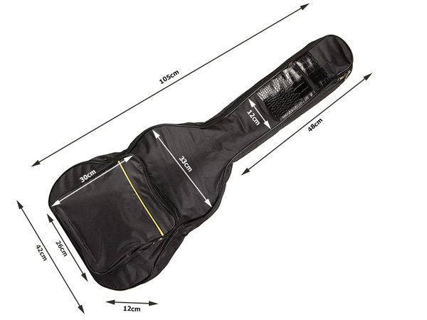 Estuche para guitarra clásica acústica con bolsillos tirantes soporte para guitarra