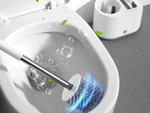 Brosse de toilette en silicone set wc set double 2in1 toilet