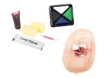 Fake wound makeup for halloween to paint scars wounds makeup skin