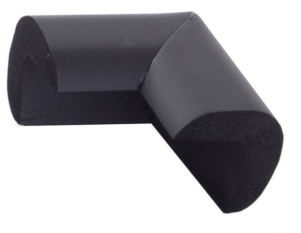 Möbel-eckenfläche für möbelkanäle schwarze aufkleber x4