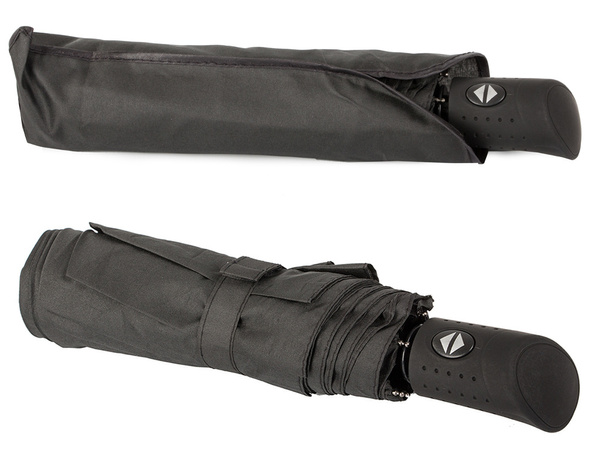 Vihmavari kokkupandav vihmavari automaatne must unisex