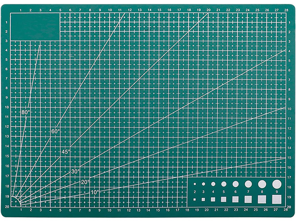 Tapis de coupe auto-cicatrisant a4 modelage double face