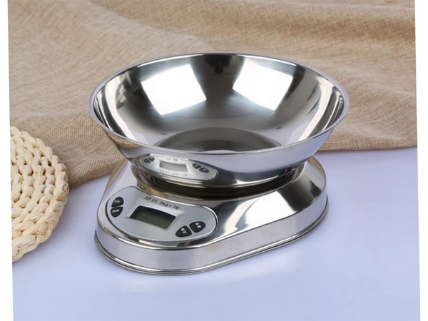 Elektronikus konyhai pincér 5kg/1g digitális példamérlegzéssel