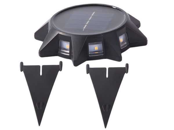 Garden lamp solar panel ground lamp with dusk sensor driven in