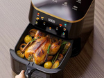 Frittiergerät ohne fett air fryer grosses frittiergerät 1400 w 10 l