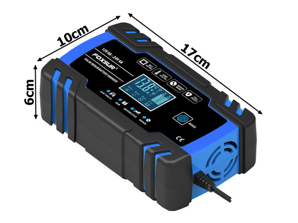 Chargeur automatique de voiture 12v 24v avec fonction de réparation de la batterie