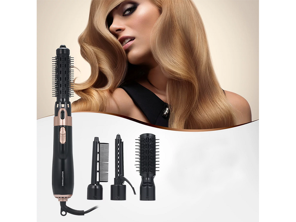 Sušilec za lase kodralnik krtača komplet 4v1
