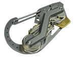 Key ring carabiner survival multitool