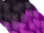 Synthetic hair for colour ombre braids