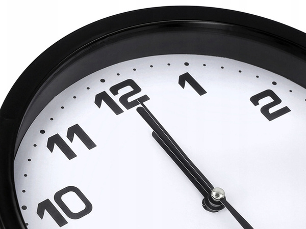 Zegar ścienny duży nietykający cichy 20 cm okrągły wskazówkowy sekundnik