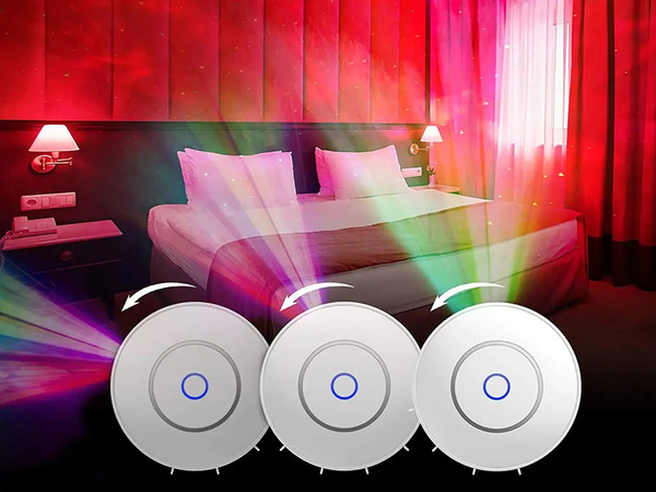 Projektor gwiazd rzutnik nieba lampka nocna nieba laserowy led pilot