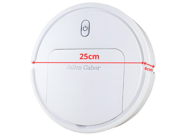 Automatic wireless electric cleaning robot vacuum cleaner, white