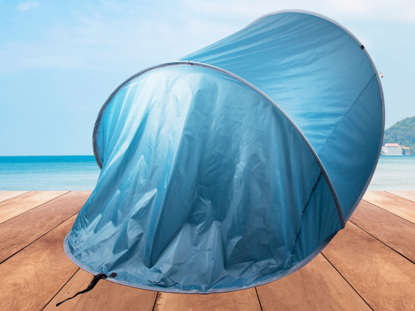 Strandzelt gross abschliessbar pop-up selbstfaltend mit uv-abdeckung
