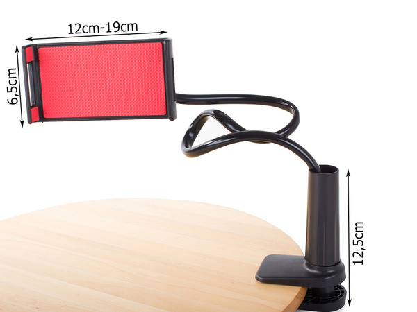 Garš rokturis tālruņa klips elastīgs statīvs 60cm