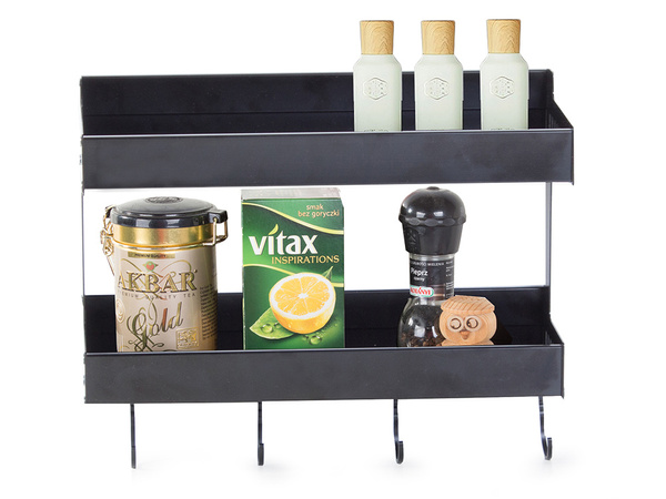Kitchen wall-hung shelf double hanger
