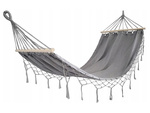 Garten hängematte tourist grau quaste schaukel boho tasche 200 x 100cm