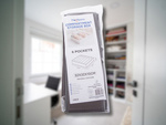 Organisateur de soutien-gorge 6 compartiments pour tiroir de penderie gris