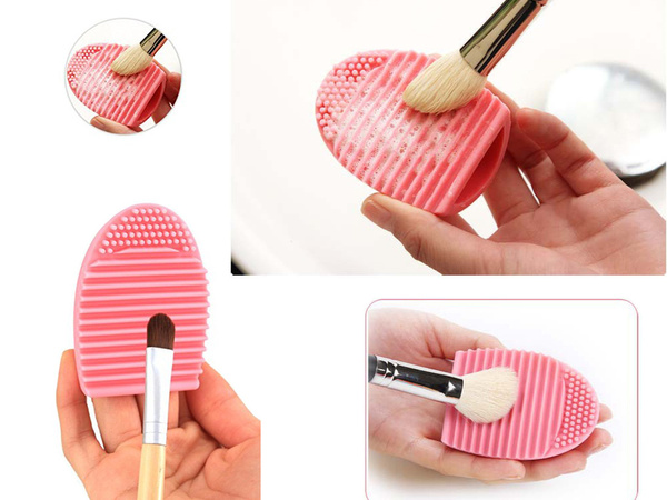 Brush cleaner brush cleaning egg