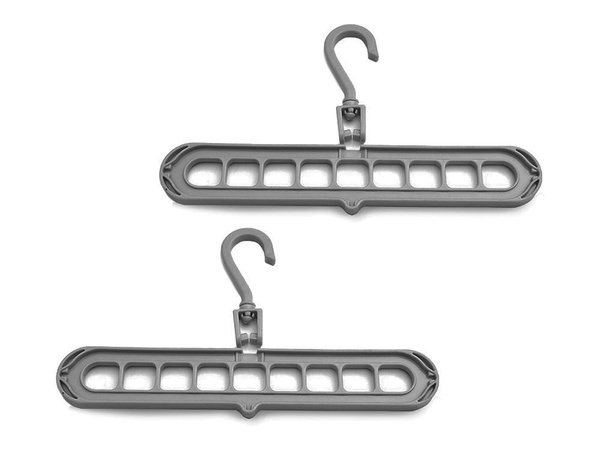 Wardrobe organiser clothes rack multifunctional 2 pieces