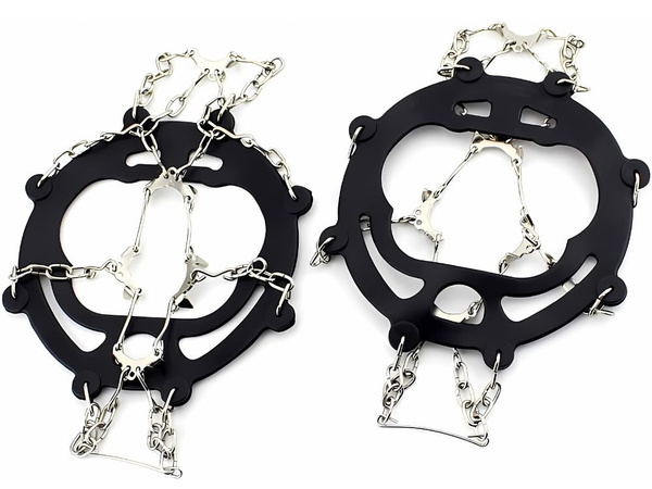 Turistické skoby na topánky v horách hroty reťaze proti skĺznutiu 36-40