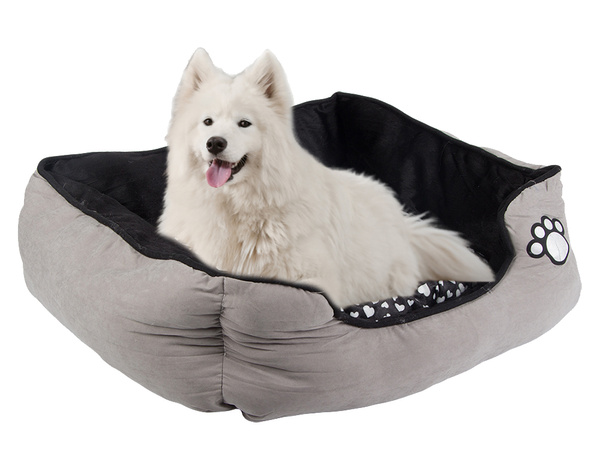 Plüschbettwäsche hundebett mit ausziehbarem kissen weich bequem