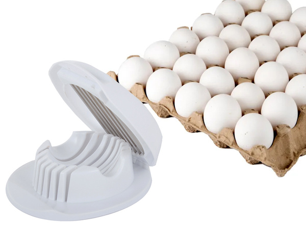 Boiled egg slicer for slicing eggs