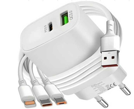 20W LADEGERÄT 3 STECKER (500)