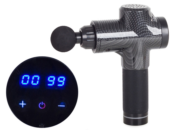 Massage pistole körper massagegerät lcd leistungsstarke drahtlose set koffer