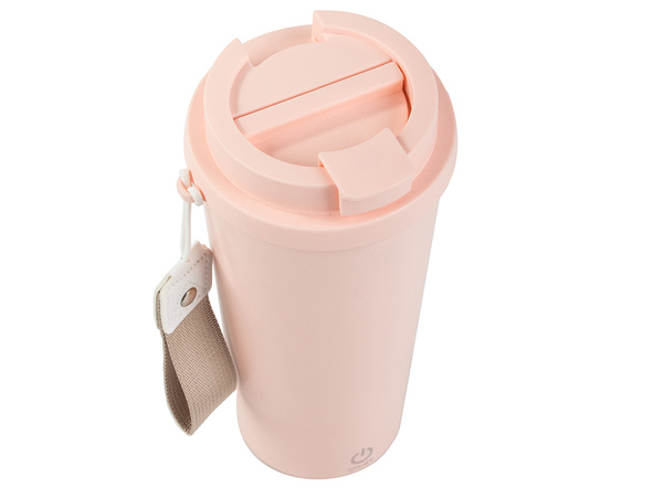 Taza automélante 350 ml termo de acero para frío y caliente llavero usb
