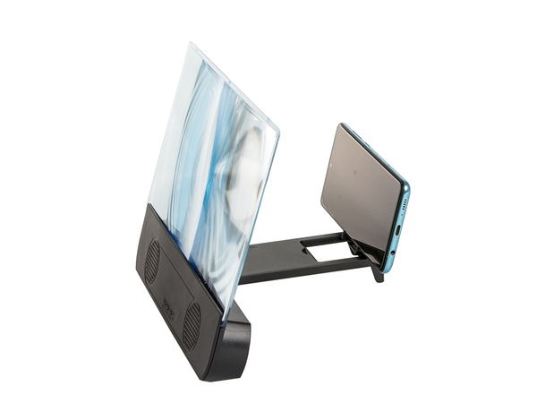 Magnifying glass viewing screen phone speaker bt